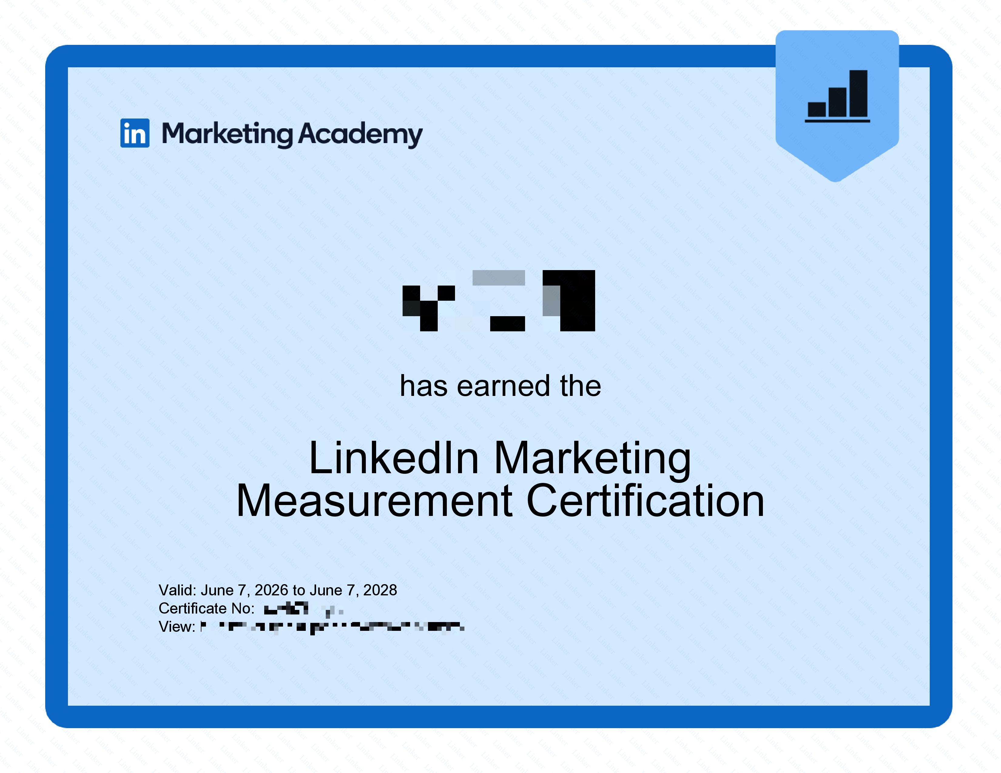 Certificação LinkedIn Marketing Measurement